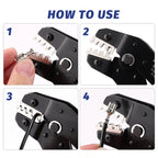Crimping Tools SN-58B Pliers Interchangeable Jaw For XH2.54/DuPont2.54/2.8/4.8/6.3/ Non-Insulated/Ferrule Terminals Ratcheting