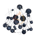200Pcs 22Value 2.5D/3D/5D/8D/10D/20D/47D-7/9/11/13/15 NTC Thermal Resistor Negative Temperature Coefficient Assorted kit