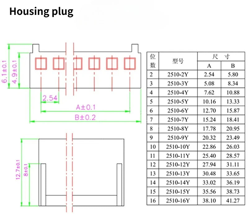 100PCS KF2510 Connector 2.54mm Pitch 2P-10Pin Straight/Curved Male Female Socket Housing Plug Pin Header Crimp Terminals