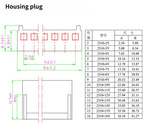 100PCS KF2510 Connector 2.54mm Pitch 2P-10Pin Straight/Curved Male Female Socket Housing Plug Pin Header Crimp Terminals