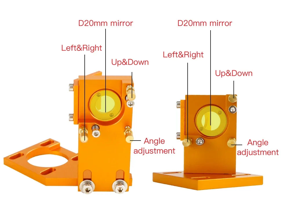 Kindlelaser K Series CO2 Laser Head Set D12/20 PVD Lens Dia.12/20mm Mo Mirror D20mm for K40 Laser Engraving Cutting Machine