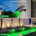 4pcs Solar Spotlight Outdoor Garden Wall Lamp for Tree Street Decor IP65 Waterproof LED Green Landscape Countyard Solar Light