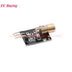 20Pcs/1pc KY-008 650nm Laser Sensor Module 6mm 5V 5mW Red Laser Dot Diode Copper Head for Arduino Transmitter TL Transducer