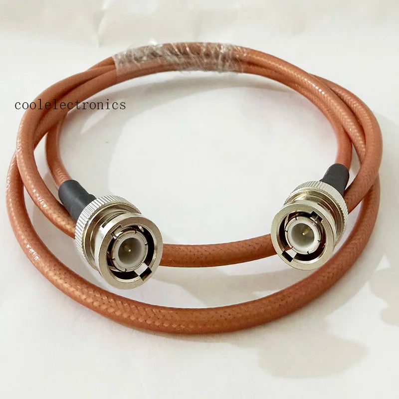RG142 50ohm Cable BNC Male to BNC Male Plug RF Crimp Coax Pigtail Connector Cable 10/15/20/30/50CM 1/2/3/5/10M