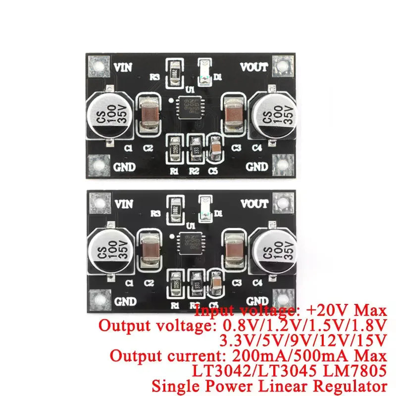 5Pcs/1pc Lt3045 Lineaire Spanningsregelaar Enkele Voedingsmodule 3.3V 5V Buck Step Down Board Rf Radiofrequentie Lage Ruis Omvor