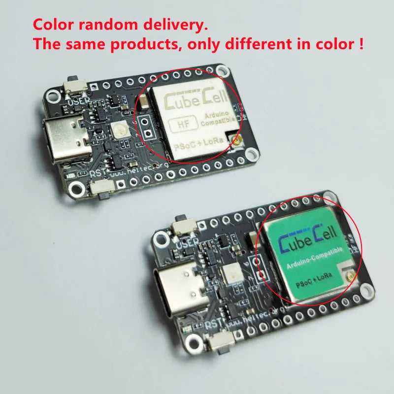 Heltec 2PCS CubeCell AB01 Dev-Board (V2) Module Type-C 433-510 863-928 for Arduino/Lora Sensors Lora ASR6502x IP67 Antenna