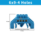 OMCH Terminal Bar 7x10 9x14mm Brass Ground Neutral Block High Conductivity Bridge Connector for Power Distribution Cabinet