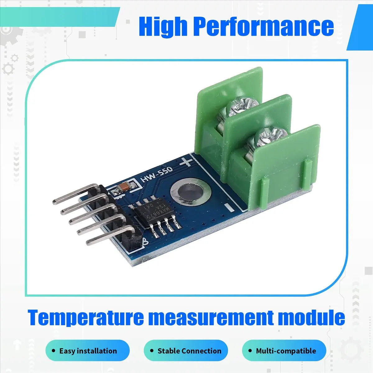 A75K 5PCS MAX6675 K Type Thermocouple Temperature Sensor Module for