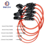 Waterproof 32V Mini Small Medium Auto Fuse Holder 18/1614/12/10AWG and Car Blade Fuse 2A 3A 5A 7.5A 10A 15A 20A 25A 30A 35A 40A