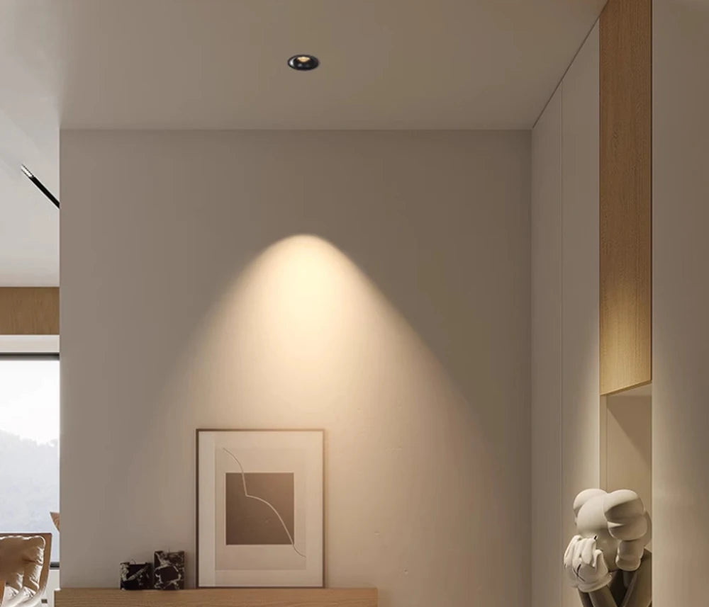 Recessed Curved Seamless LED Ceiling Light 3CCT/ Tuya BLE/ Zigbee/ Matter/ All Aluminum LED Spot Downlight