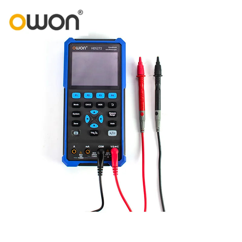 OWON HDS2102S/HDS272S/HDS242S Handheld 3-in-1 Digital Oscilloscope, Signal Generator, Multimeter | 100MHz Bandwidth, 2 Channels