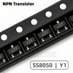 50PCS S8050 SS8050 S8550 SS8550 Transistor NPN PNP SOT-23 SMD Small Signal BJT J3Y Y1 2TY Y2 Marking Code Electronic Components