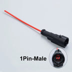 YanXi AMP 1/2/3/4/5/6 Pin Way Waterproof Electrical Auto Connector Male Female Plug with Wire Cable Harness For Car Motorcycle