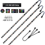 12V 4 Pin RGB Gaming PC Led Strip Light 5050 RGB Tape For Aura Sync MSI Mystic Light Motherboard Control Computer Case Backlight