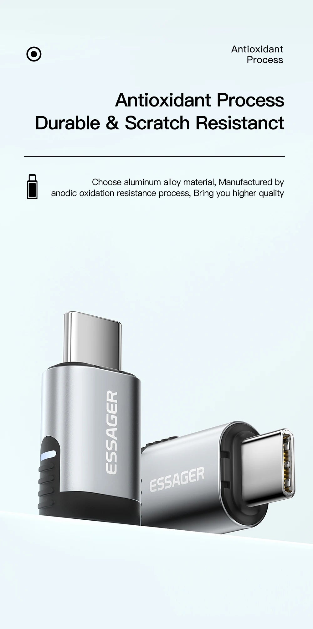 Essager 100W Magnetic Adapter 24Pins USB Type C PD 3.0 Fast Charge Cable Converter for Ipad Pro Macbook Magnet Adapter Connector