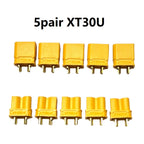 5 / 10pair XT30U XT30 Male Female Bullet Connectors Plugs For RC Lipo Battery Quadcopter Multicopter Aircraft accessories parts