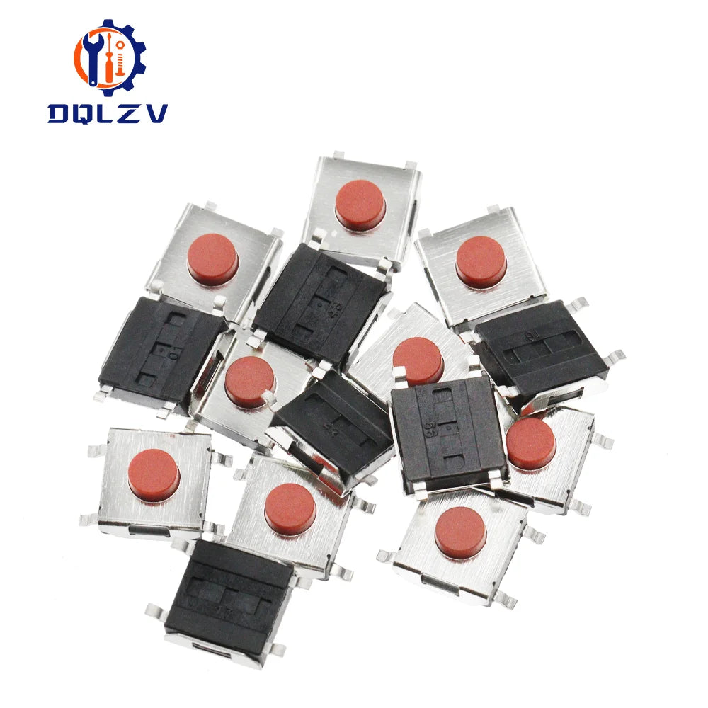 6X6X3.1MM SMD Switch 4Pin Touch Micro Switch Push Button Switches Red SMD Tact Switch 6*6*3.1mm