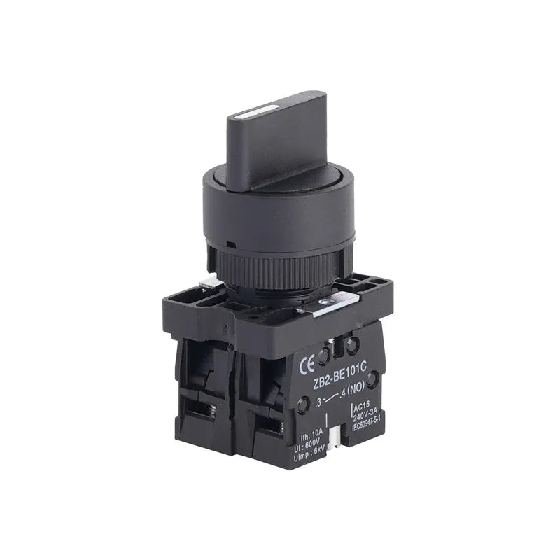 XB2-ED21 XB2-ED25 XB2-ED33 XB2-ED33 2/3 Positions 1N0/1NC&1NO/2NO Latching  Self-Locking /Momentary Selector Push Button Switch