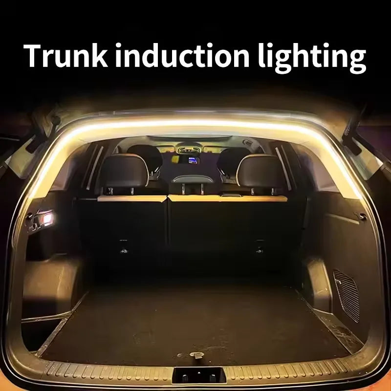 Car High Brightness Trunk Lighting Ambient Light Interior Decoration LED Wiring Free Automatic Sensing Tailgate LED Light Strip