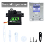 PTK 7465W MG Waterproof servo Metal gear 9g micro servo 5mm 180° robotic model aircraft fixed wing digital servo
