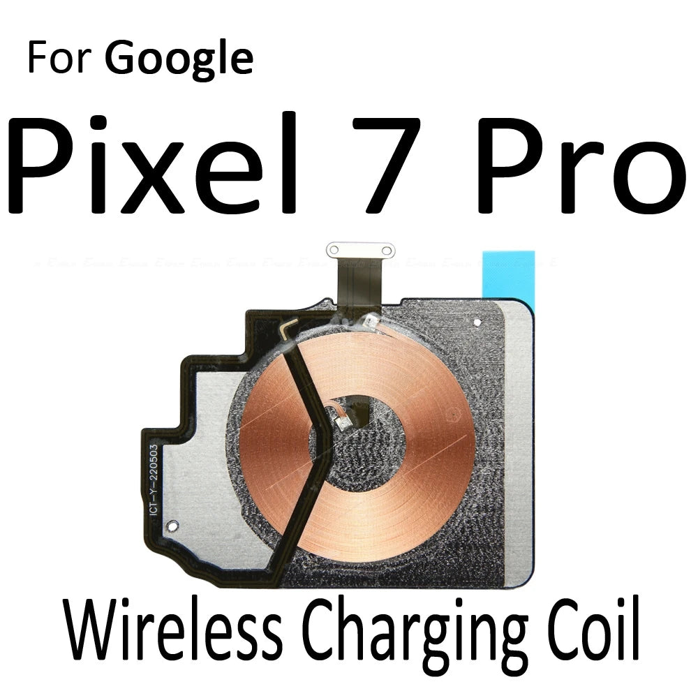 Wireless Charging Chip NFC Coil Parts For Google Pixel 6 7 8 9 Pro XL 6a 7a 8a Charger Panel Sticker Flex Cable