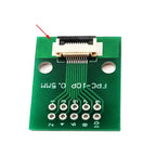 1PC FPC Connector 10PIN Flexible Cable Adapter Board FFC To 2.54mm Straight Plug Soldered With 0.5mm Spacing Socket PCB