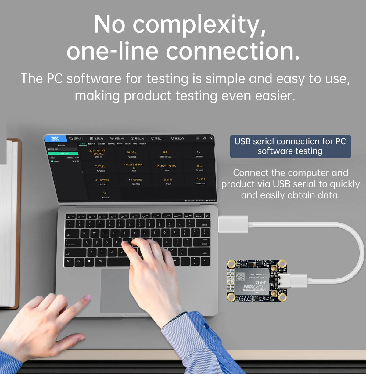 WITMOTION UM982 GNSS Receiver RTK Module ZED-F9P UM980 Sensor GPS BDS GLONASS /Galileo For High Accuracy Drones Positioning