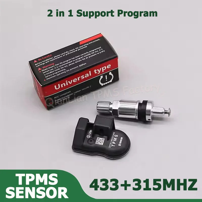 Universal Programmable TPMS Sensors 2 in 1 Support Programing with TS501 TS508 TS601 TS608 ITS600E MK808TS MK808S-TS MP808TS