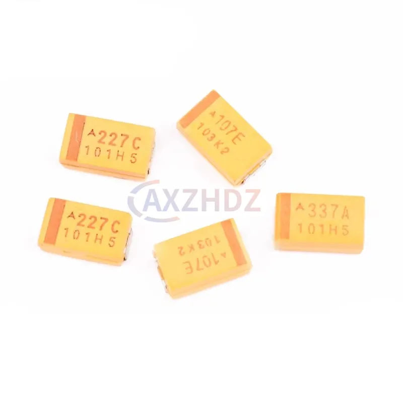 10PCS 6.3V 10V 16V 20V 25V 35V 226K 22/68/100/150/470UF A B C D E 3216 3528 6032 7343 10% SMD Tantalum Capacitor 686A 107C 157J