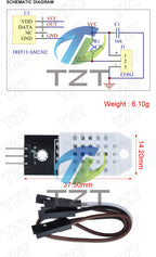 1/3PCS AM2302 Digital Temperature and Humidity Sensor DHT22 Module Electronic DIY