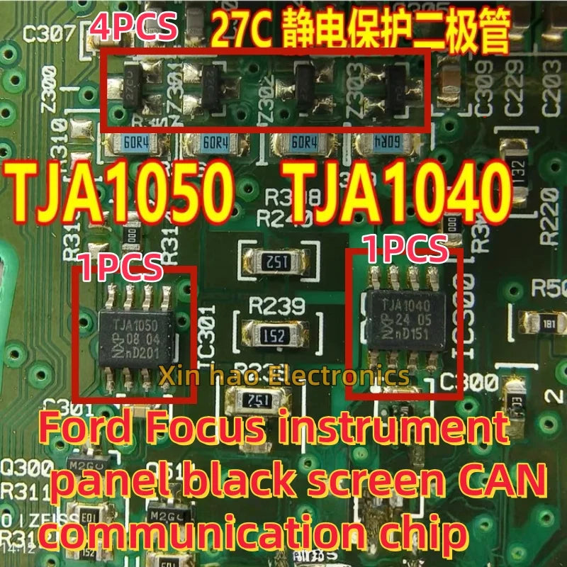1PCS NEW TJA1050 TJA1040 SOP-8 27C SOT23 for Focus instrument panel black screen CAN communication chip
