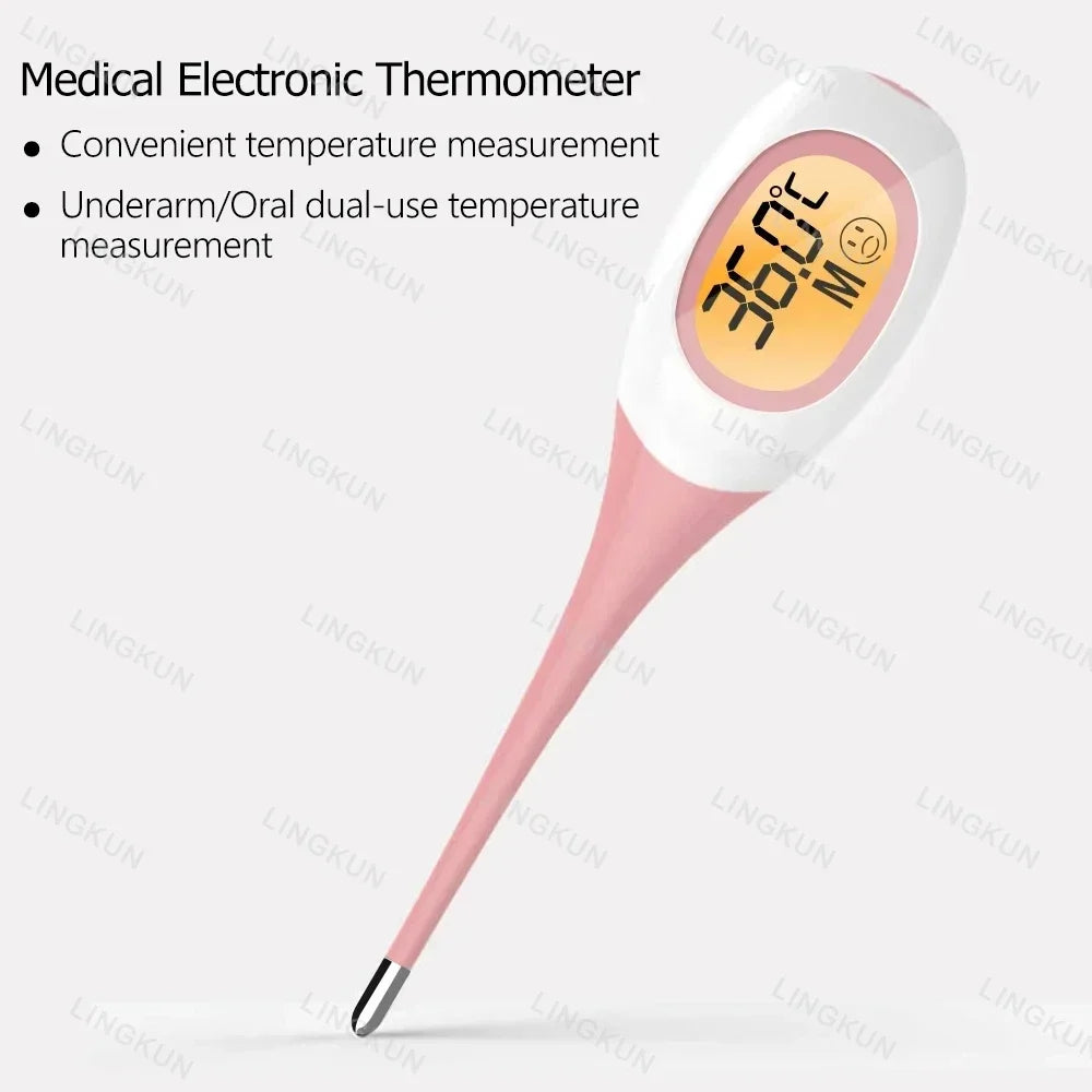 Professional Animal Digital Thermometer with Soft Probe Blue Digital Pet Dog Cat Veterinary Thermometer Waterproof Equipment