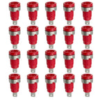 20PCS 4mm Banana Socket Connector 32A Insulated Female Jack 5 Colors Panel Mount Connector for Electrical Connection