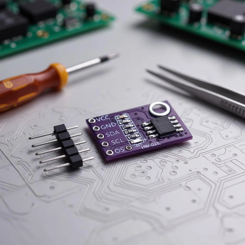 LM75 LM75A Temperature Sensor Module LM75BD High Precision Development Board DIY Projects/Smart Home/Industrial Control