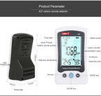 UNI-T Air Quality Monitor A37 Digital Carbon Dioxide Detector 400ppm~5000ppm CO2 Meter Detection NDIR Principle Co2 Sensor