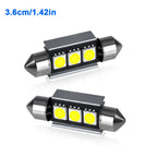 2/4/6/10PCS Super Bright Festoon LED 31/36/39/42MM 5050 3Chips Aluminum Body Fast Cooling for Car Reading Liscense Plate Light