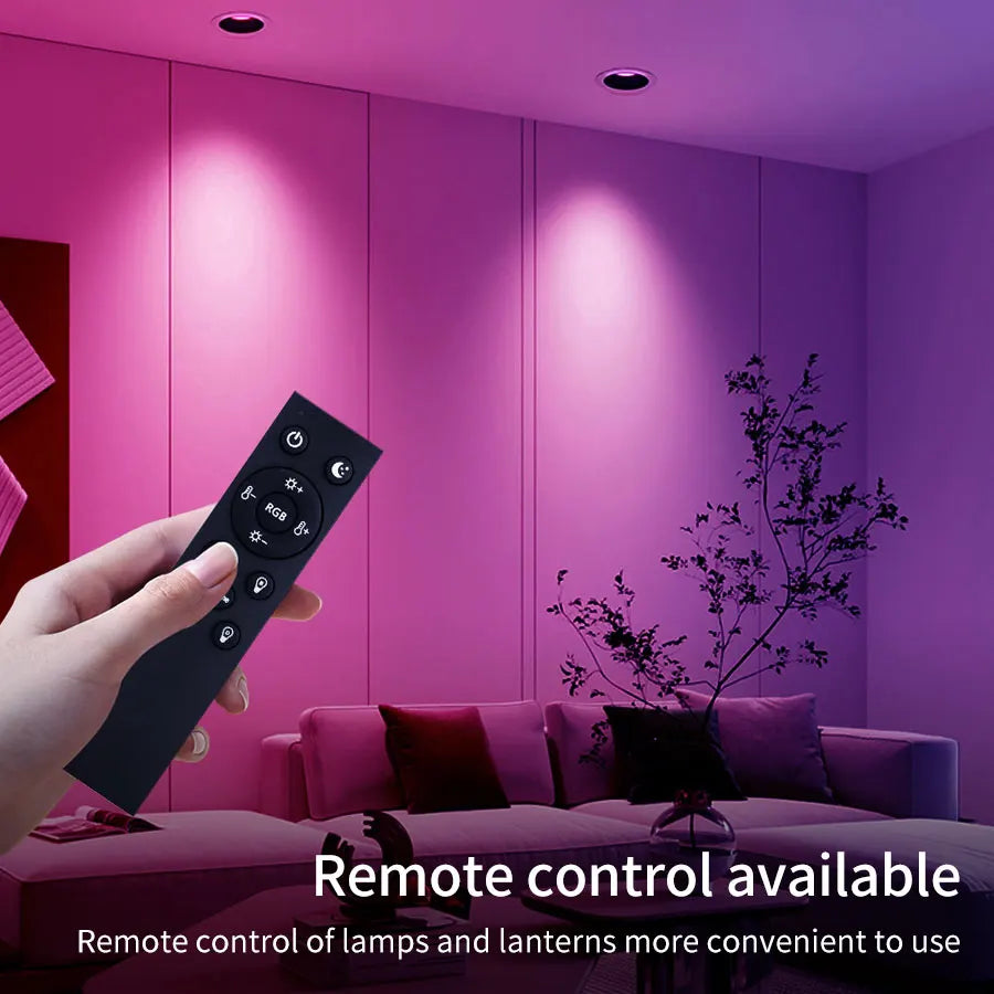 Smart LED Downlight 10W 220V Tuya Smart Life Bluetooth Can Ceiling Light Dimmable 1-4 Pack RF 2.4G Remote Group Control 75-105mm