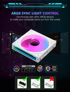 JUMPEAK MX120 240mm Modular Wireless Splicing PC 120mm Case Cooling Fan ARGB Infinite Mirror Effect For Computer Water Cooler
