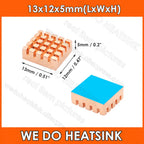 WE DO HEATSINK Small Tiny Useful Pure Copper Heat Sink Without or With Thermal Pad For Raspberry Pi Banana Pi IC Chipset Package