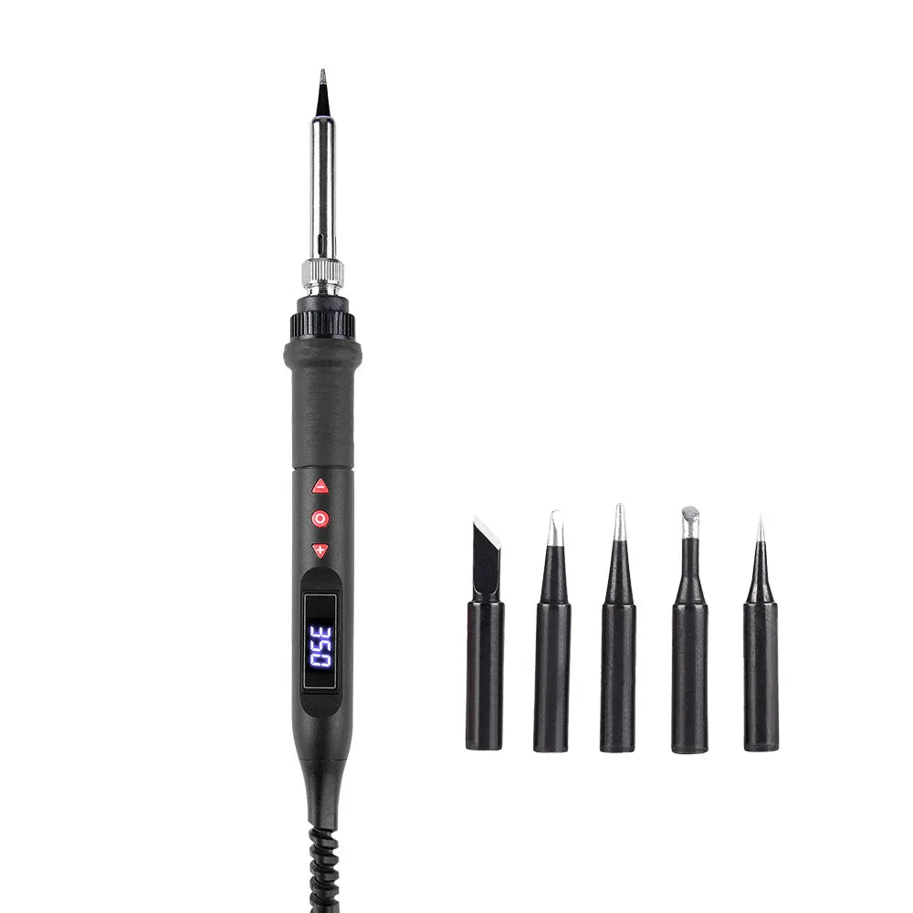 JCD 908U Soldering Iron Kit LCD Display 80W Adjustable Temperature Portable Soldering Iron 220V/110V Welding Tool