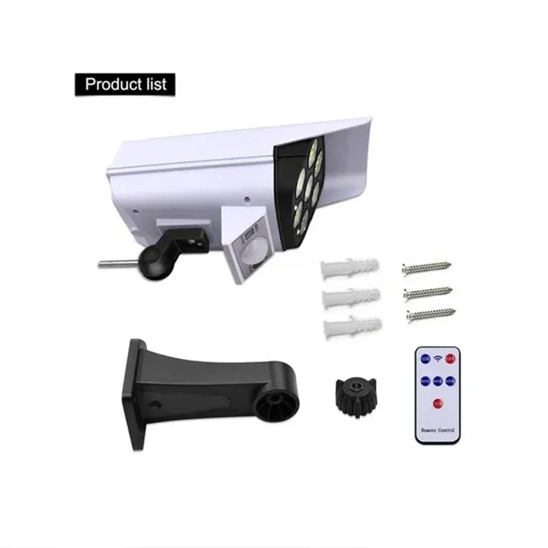 1-2Pack 77LED Solar Motion Sensor LED Light Outdoor Dummy Camera Wireless Security Flood Light Waterproof Lamp For Home Garden