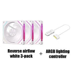 LDPCSJ PRISM 4 PRO 120mm PC Case Fan Equipped with ARGB Controller, 4-Pin PWM Silent Cooling Fan,12V 3Pin Addressable ARGB,45.2CFM High Airflow 600-1500RPM Synchronizable RGB Fan for Gaming Desktop Water Cooling Computer Chas