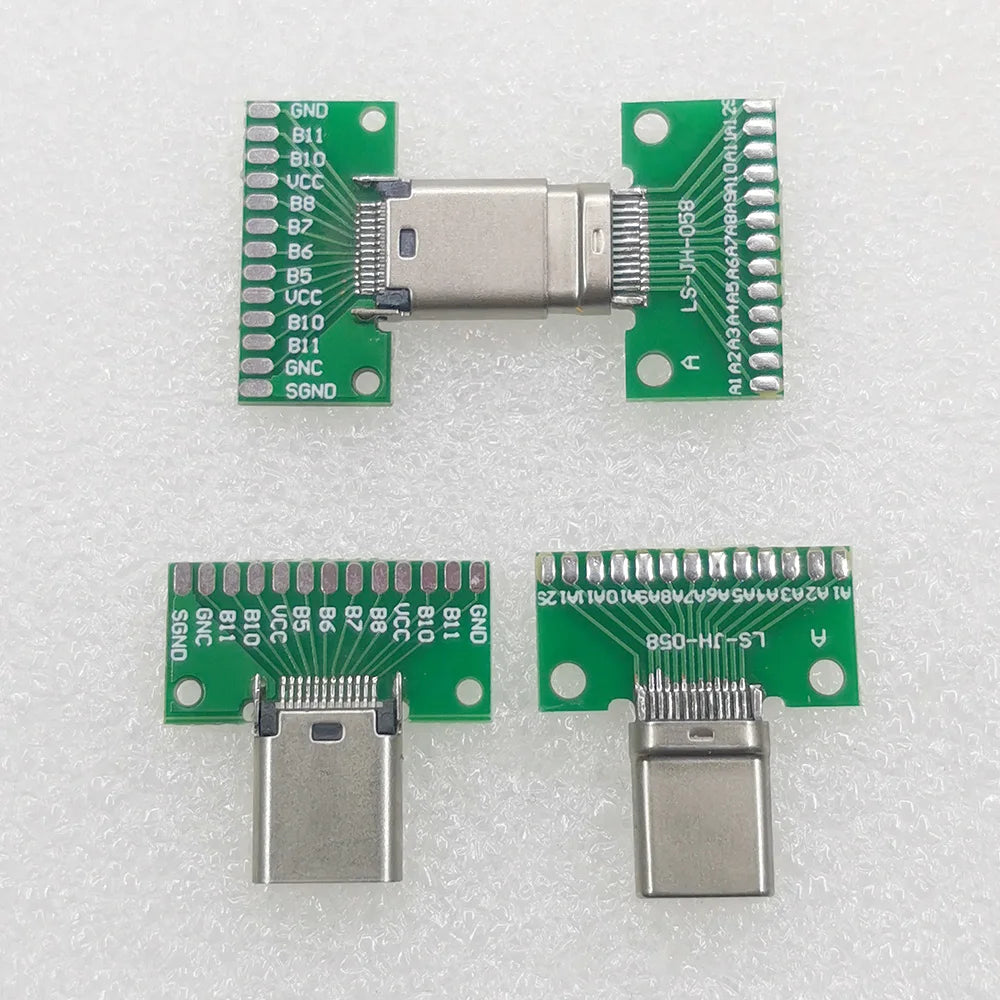 USB 3.1 Type-C Connector Male Female Type C Test PCB Board Universal Board with USB3.1 Port Test Board Socket