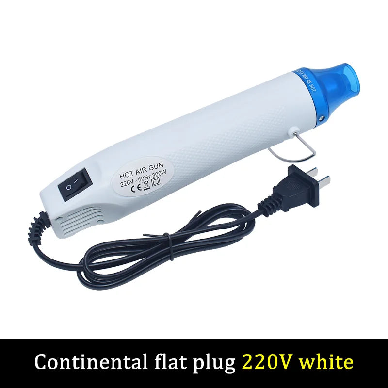 220V DIY Using Heat Gun Electric Power tool hot air 300W temperature Gun with supporting seat Shrink Plastic DIY tool color