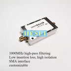 1000MHz 1GHz RF high-pass filter HPF Module frequency selection microwave filter module can be customized