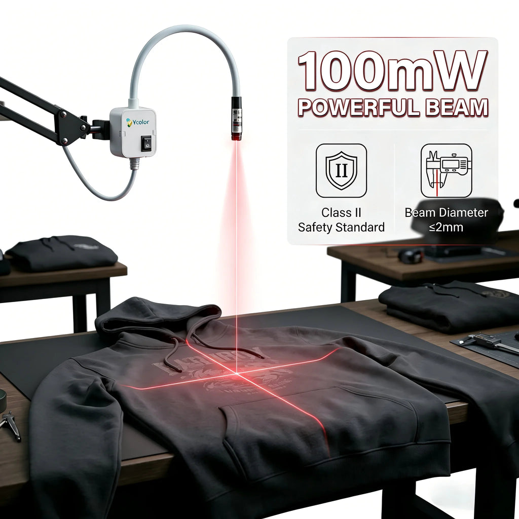 DTF Laser Locator Infrared Ray Positioner Magnetic Heat Press Sublimation Positioning Device Flexible Metal Hose 100MW