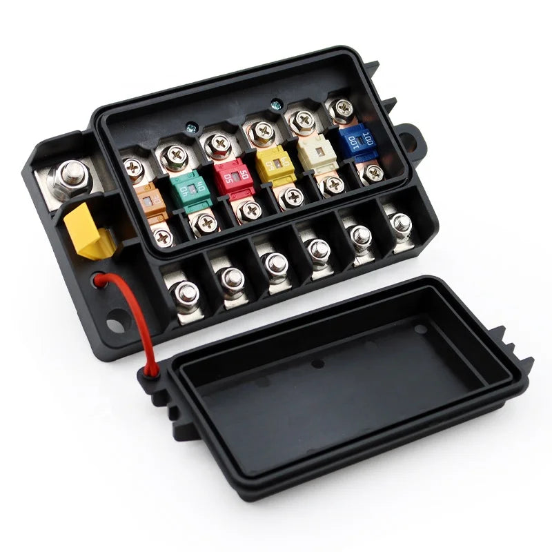 Blue Sea ATO ATC Automotive Blade Fuse Box Boat Marine 1 in 6 Out Auto Blade Fuse Box