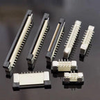 10PCS 0.5mm Pitch FFC/FPC Socket Connector 0.5mm Pitch Locking Vertical SMD Staggered Pins 4P 6P/8P～50P 60P
