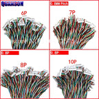 5PCS  JST 0.8mm Connector Cable Wire 02SUR Single Double Head 2P 3P 4P 5P 6P 7P 8P 10P 0.8mm Pitch IDC Type 10cm 20cm 30cm