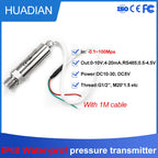 IP68 Waterproof 24Vdc G1/2 Pressure Sensor Transmitter Transducer 1.2 MPa 1M Cable For Water Gas Oil